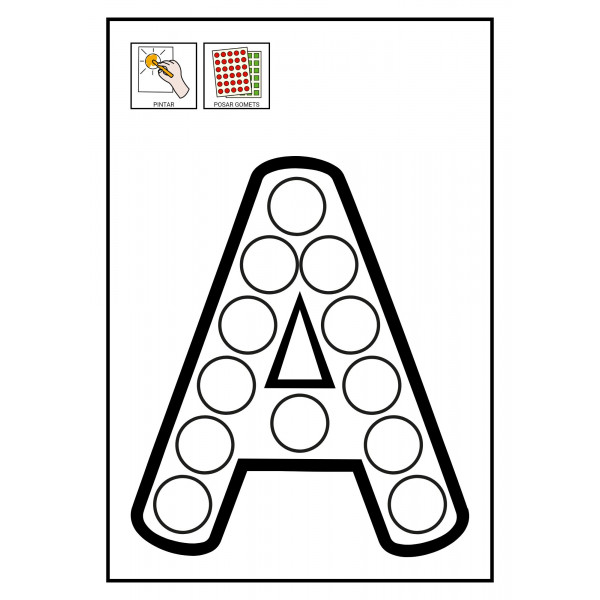 L'alfabet amb gomets