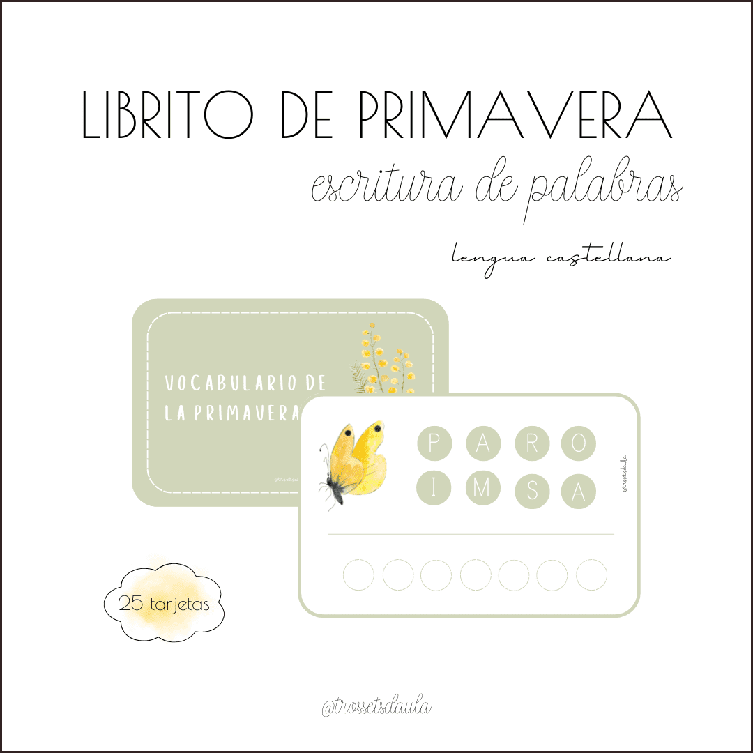 LIBRITO DE PALABRAS DE LA PRIMAVERA