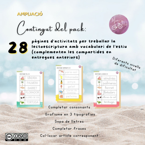 Ampliació passatemps d'estiu - lectoescriptura (2)