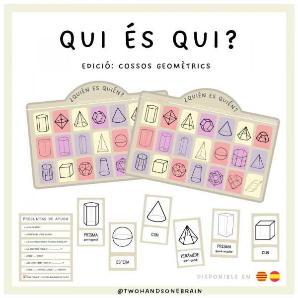 QUI ÉS QUI - Edició figures i cossos geomètrics