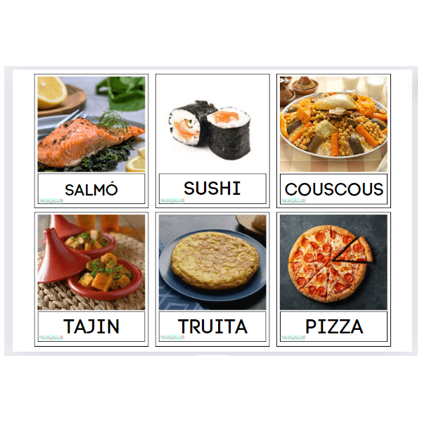 Vocabulari de menjar divers