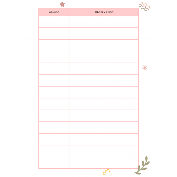 Cuaderno de observación