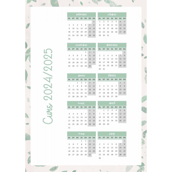 Agenda mestra curs 24-25