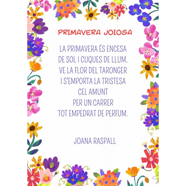 Banderoles i poemes estacions de l'any.