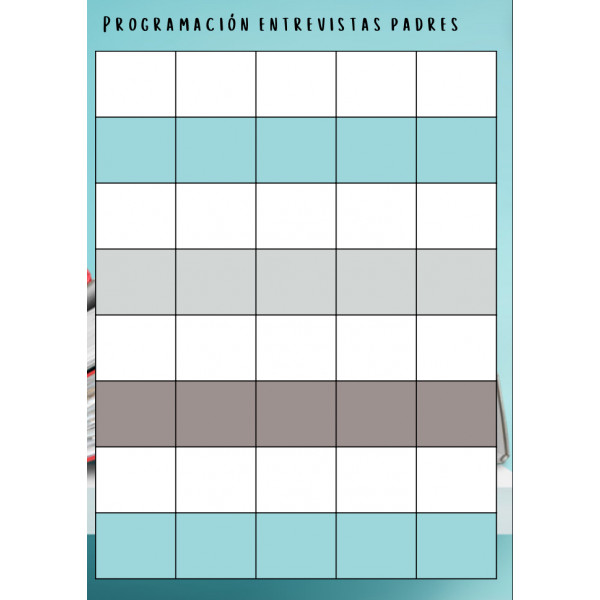 Agenda docente digital o para imprimir