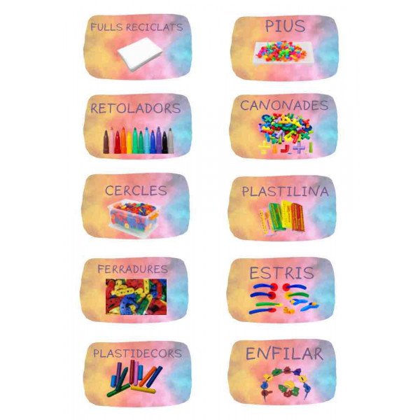 Cartells material “colors”