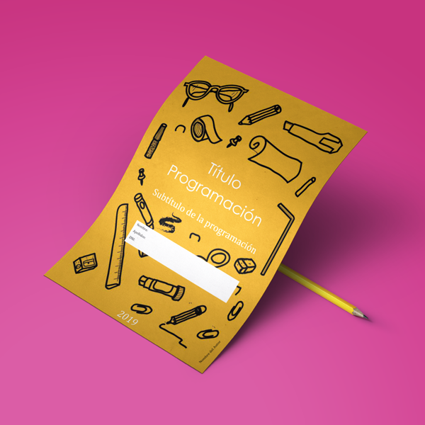 Plantilla Programación - Ilustrado Amarillo