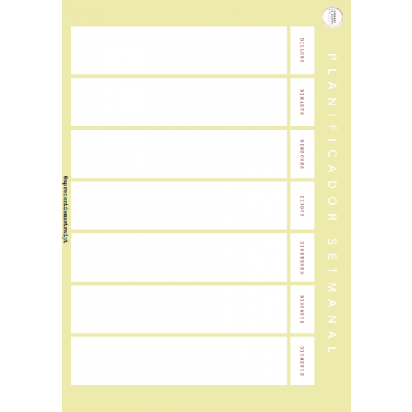 Planificadores semanales (plantillas) CAST CAT