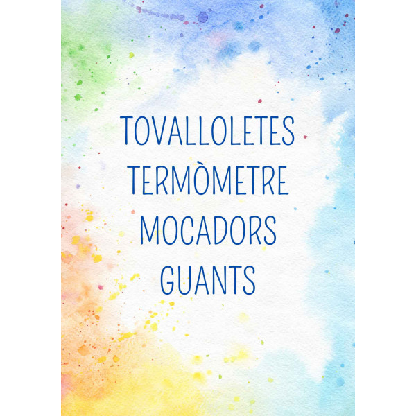 Cartells armari material “colors”