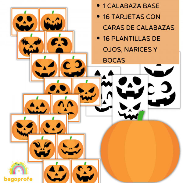 ¡Ponle Cara a la Calabaza! - Actividad para Halloween