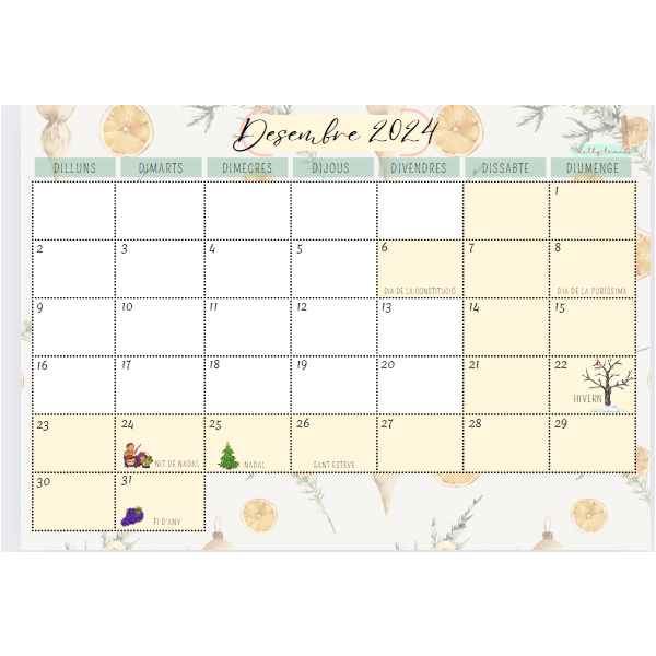 Calendari del curs 24-25