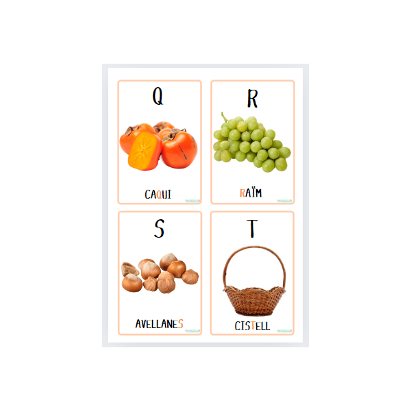 Vocabulari amb elements de la tardor