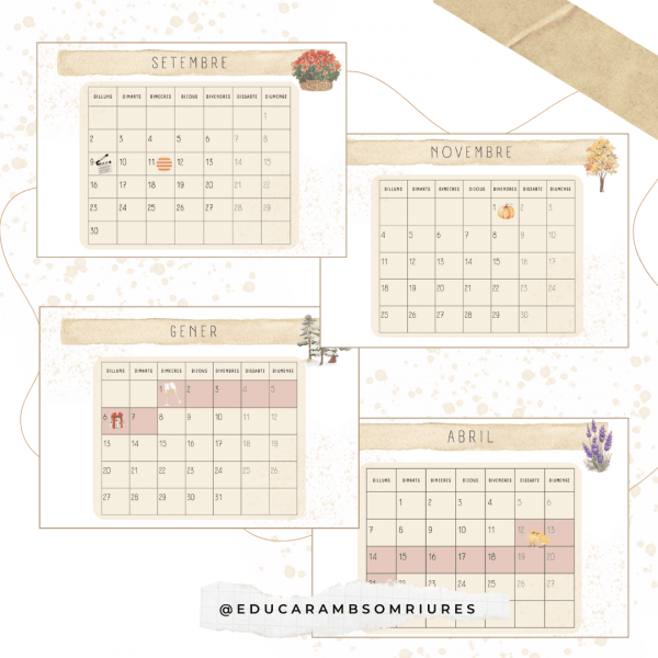 PROGRAMACIÓ + CALENDARI CURS 2024-2025