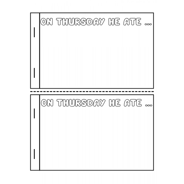 The very hungry caterpillar mini-book