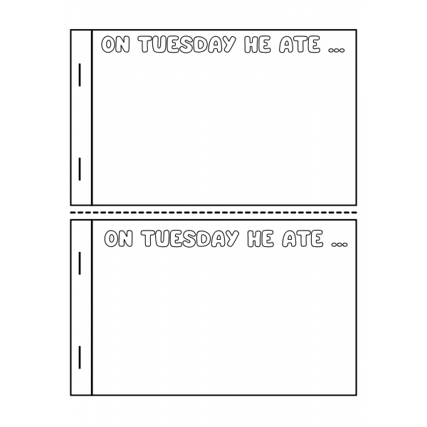 The very hungry caterpillar mini-book