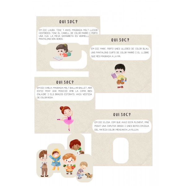 Comprensió lectora: Qui soc? ( lletra pal)