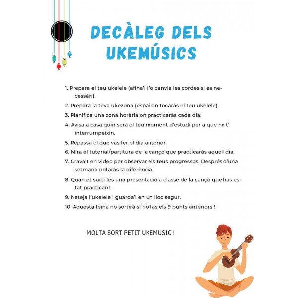 TEMPS D'UKELELE MATERIALS