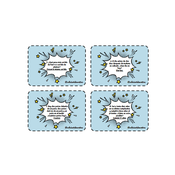 ¡Adivinanzas express!