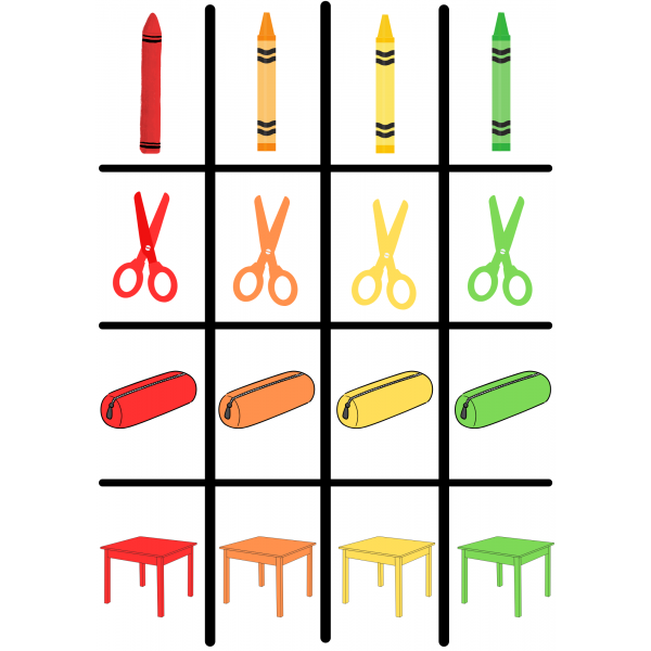La meva motxilla: objectes de l'escola
