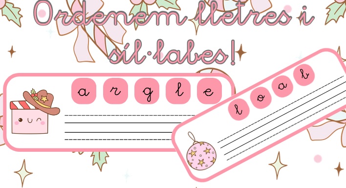 Ordenar lletres i síl·labes- Nadal