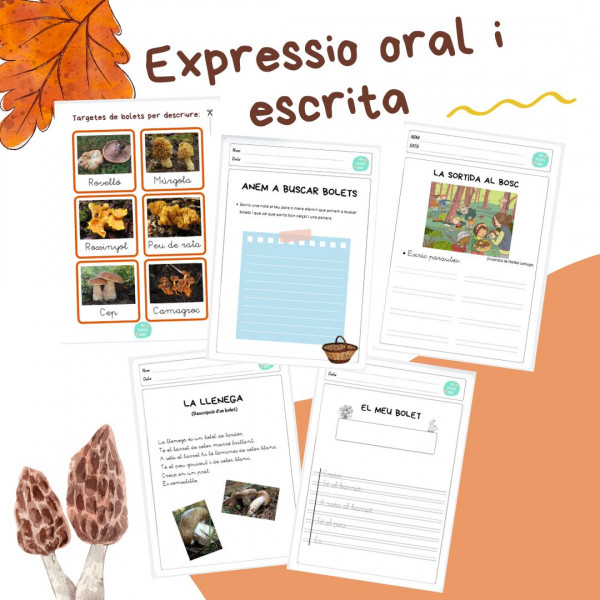 Caçadors i caçadores de bolets (el bosc a la tardor)