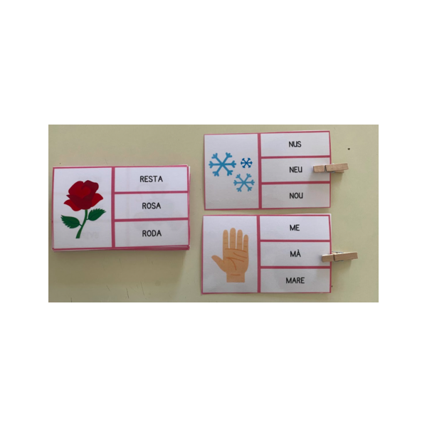 ACTIVITAT COMPRENSIÓ LECTORA. LECTURA DE PARAULES. TRIA LA PARAULA CORRECTA. LLETRA DE PAL. LLENGUA CATALANA. CATALA