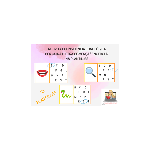 PACK 5 ACTIVITATS LECTOESCRIPTURA. LECTURA I ESCRIPTURA DE PARAULES. VOCABULARI VARIAT. 208 PLANTILLES.