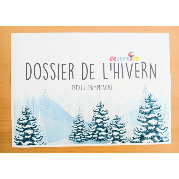 Dossier de l'hivern amb 36 pàgines per posar a l'àlbum.