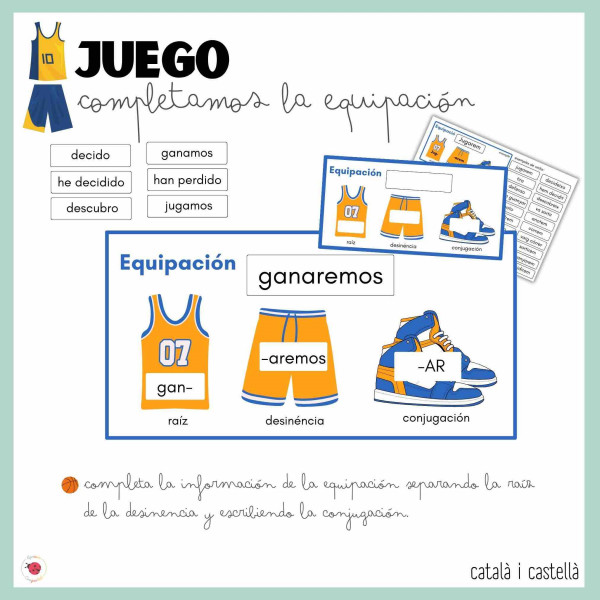 El verbo_juegos baloncesto/ Catalán y castellano