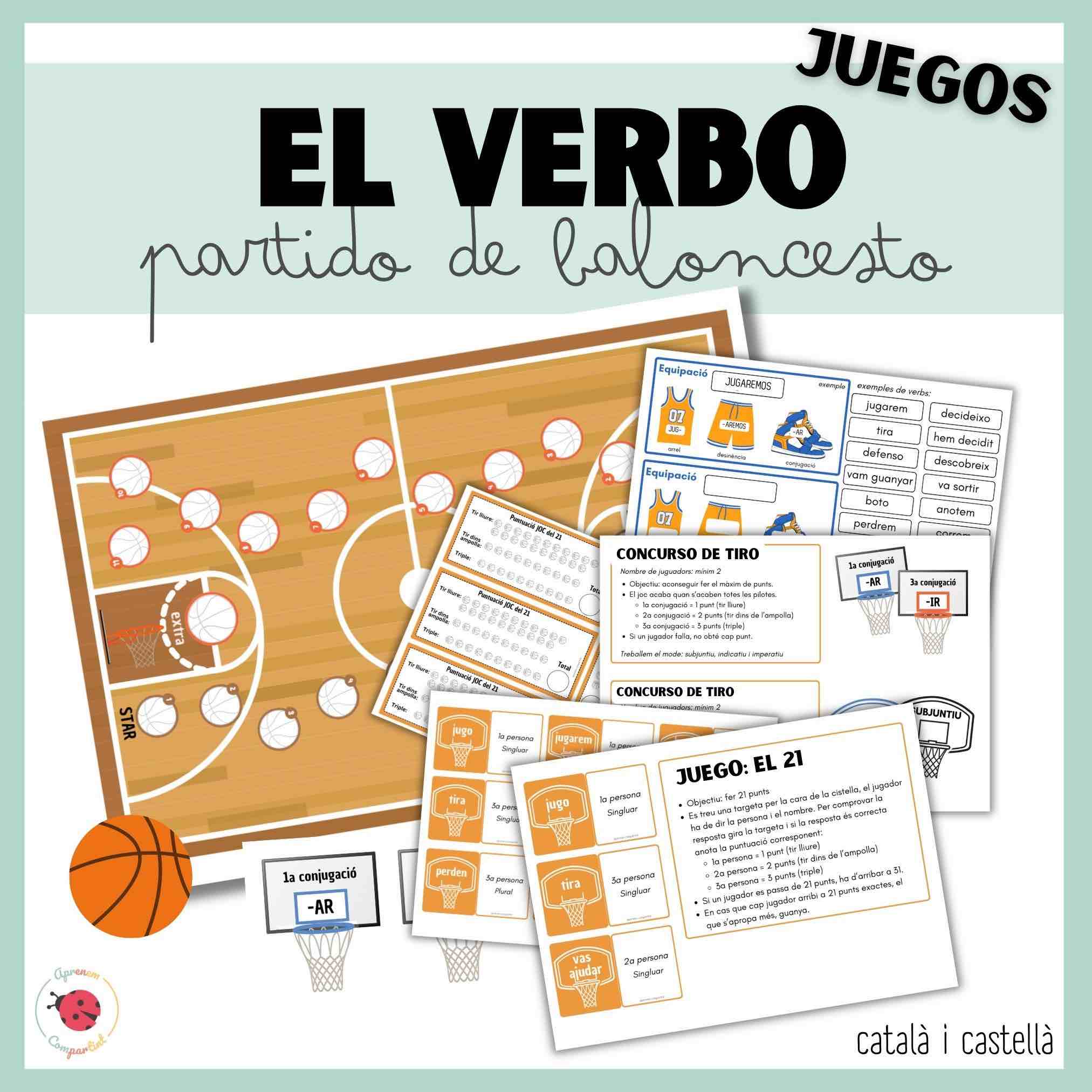 El verbo_juegos baloncesto/ Catalán y castellano