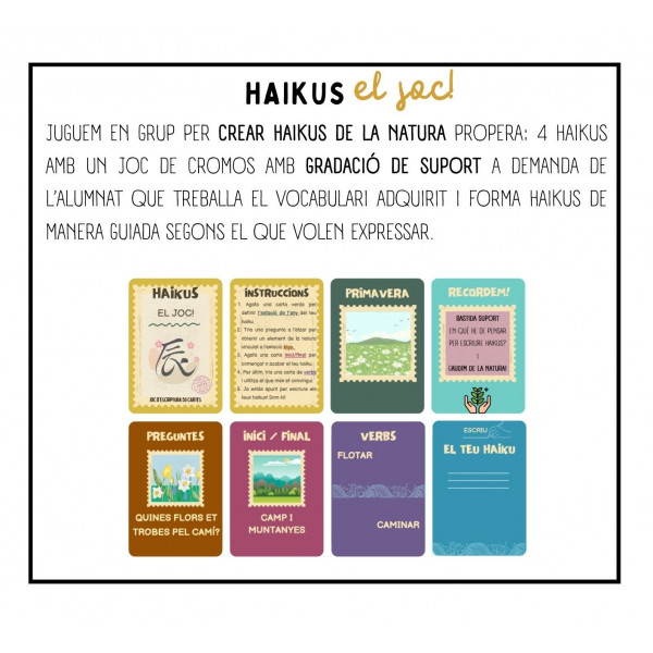 HAIKUS, EL JOC! JOC D’ESCRIPTURA 50 CARTES