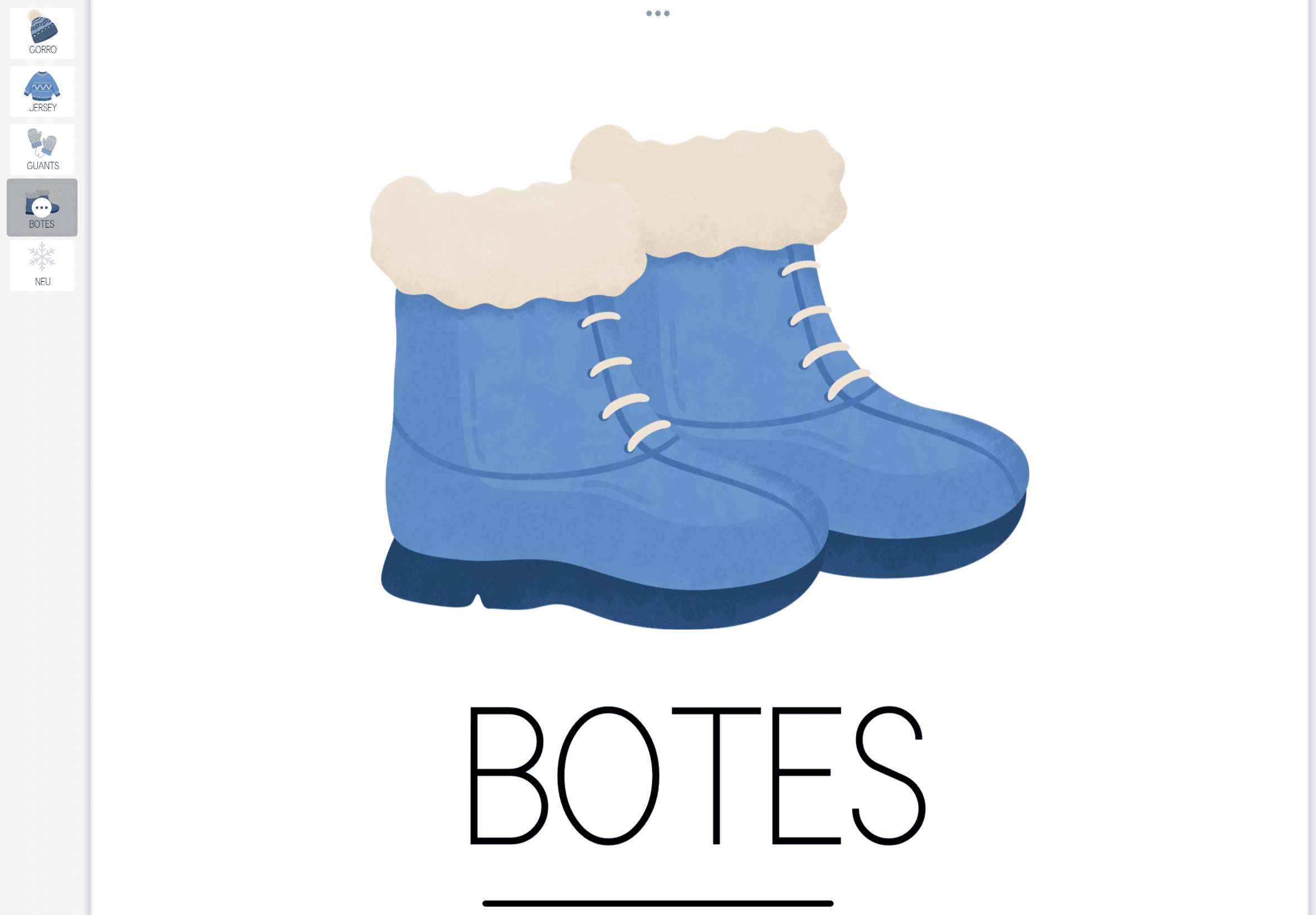 Vocabulario hivern básic