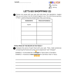 Let's go shopping! Comparatives