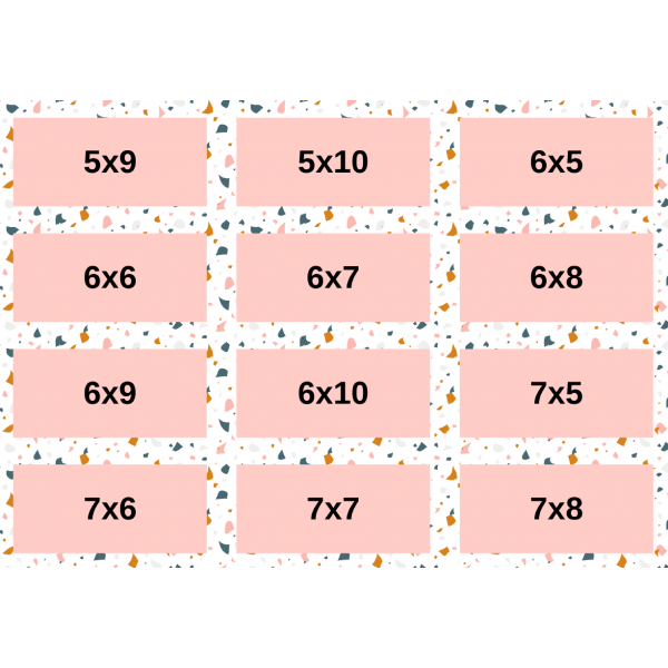 Bingo Multiplicacions Matemàtiques