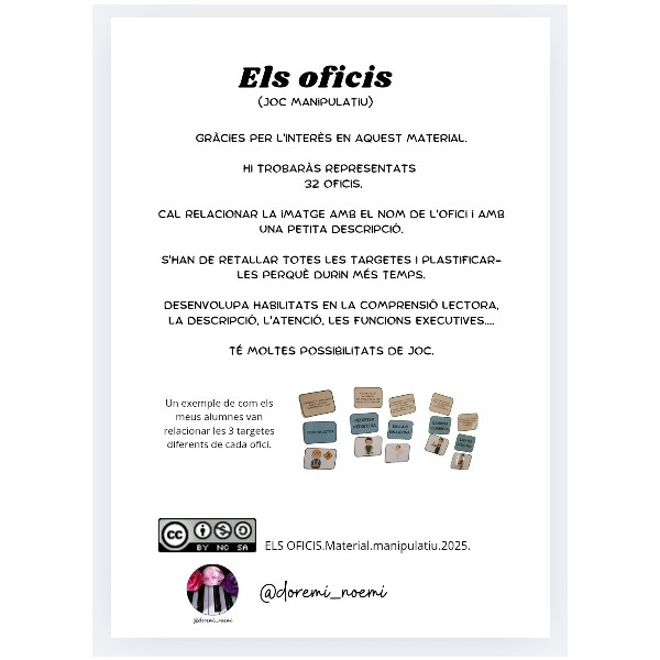 OFICIS. MATERIAL MANIPULATIU