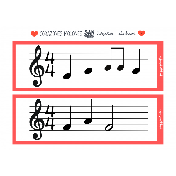 💖 Corazones Molones 🎶 TARJETAS MELÓDICAS DE SAN VALENTÍN 💖 by @pizziprofe