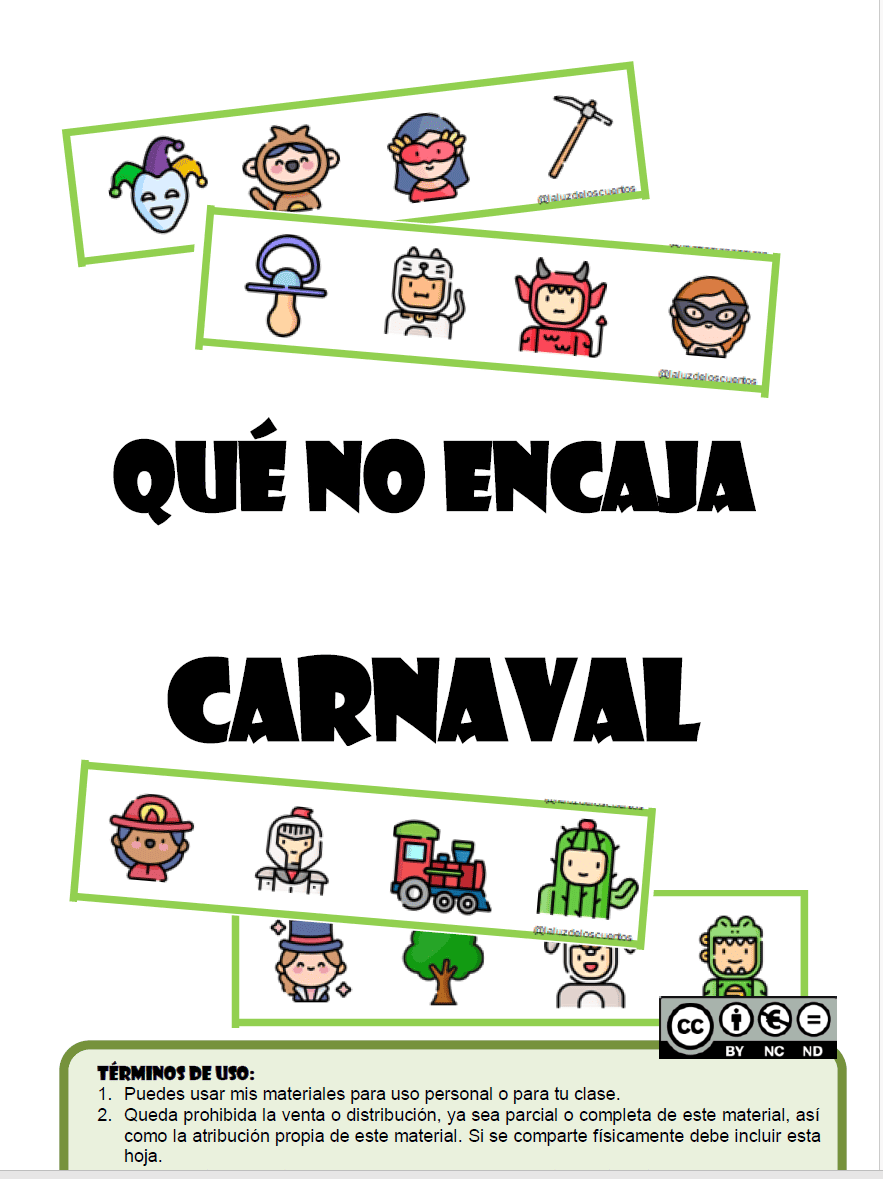 Qué no encaja - carnaval