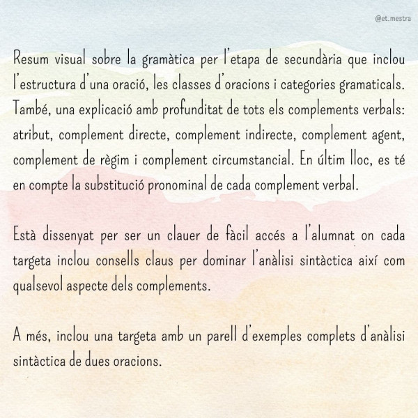 Complements del verb