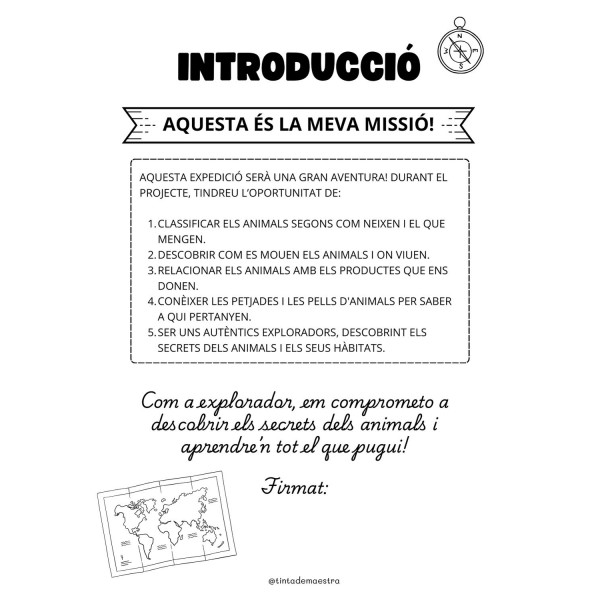 Projecte "Exploradors: els animals"