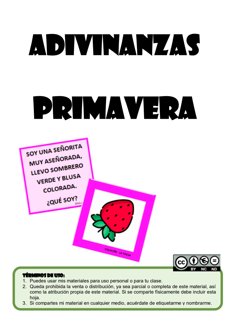 Adivinanzas - primavera