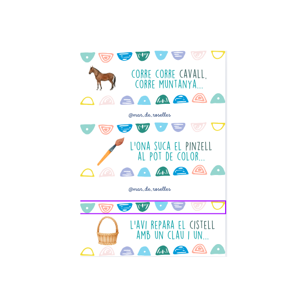 Consciència fonològica: acabem frases rimades (català) PART 1 i PART 2