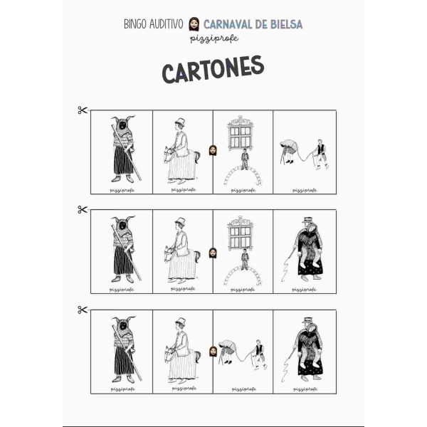 BINGO AUDITIVO · CARNAVAL DE BIELSA by @pizziprofe