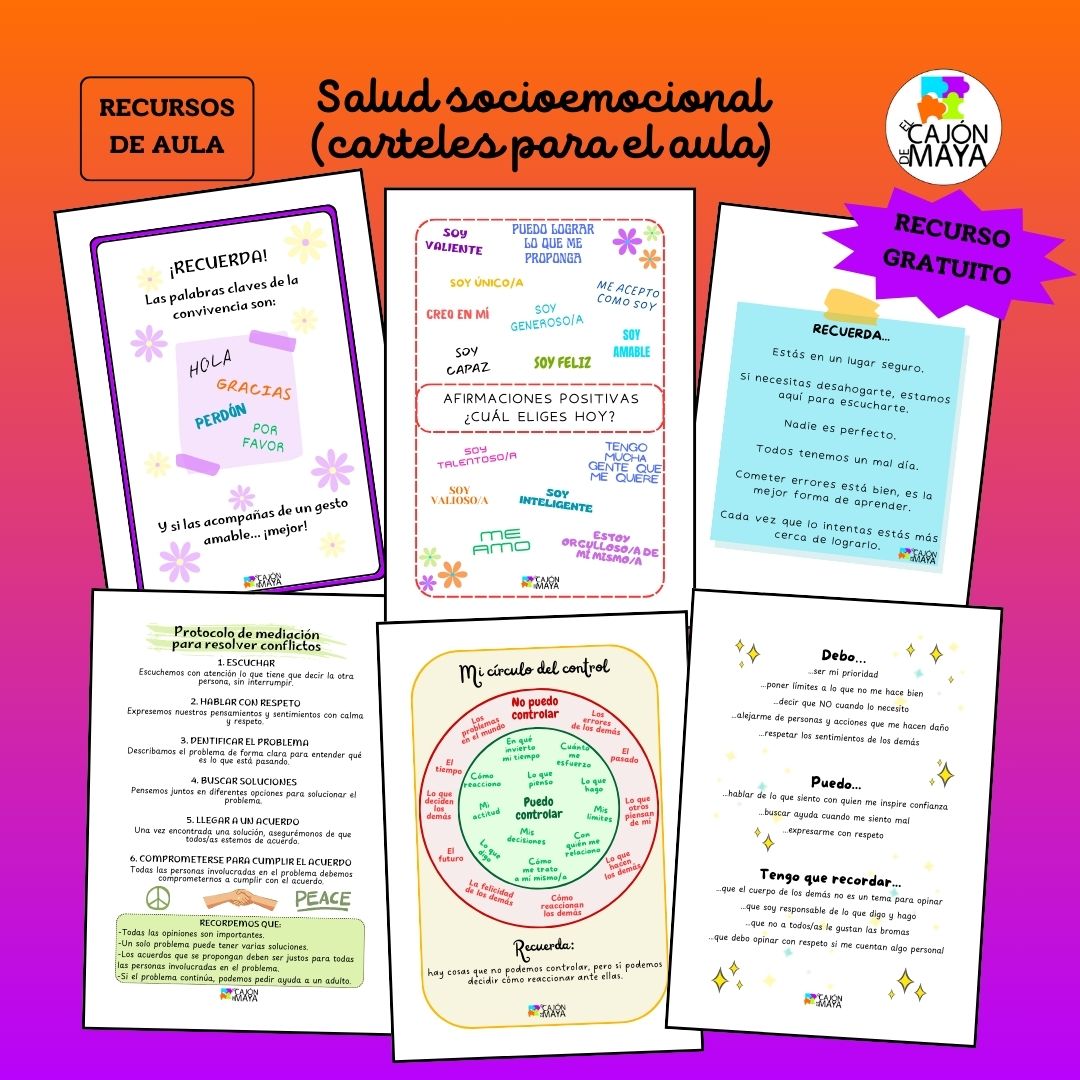 Carteles DIN A4 - salud emocional
