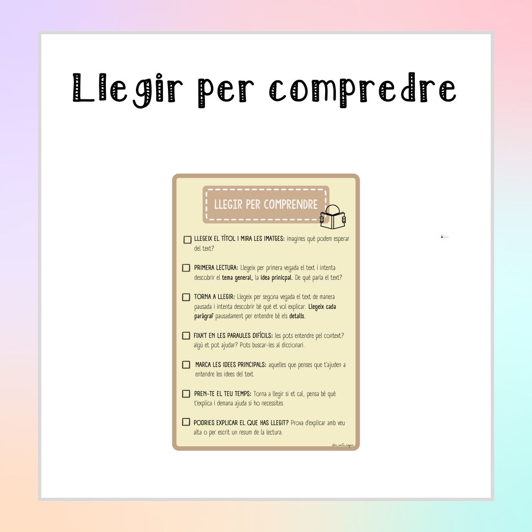 Llegri per comprendre