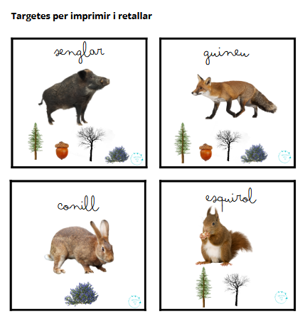 Estadística amb animals del bosc