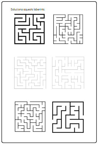 Orientació espacial (geometria): Activitats
