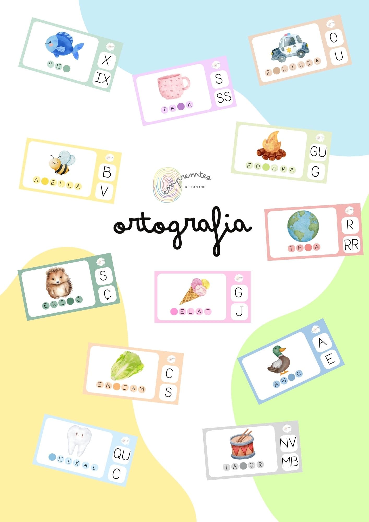 TARGETES PER TREBALLAR L'ORTOGRAFIA EN CATALÀ