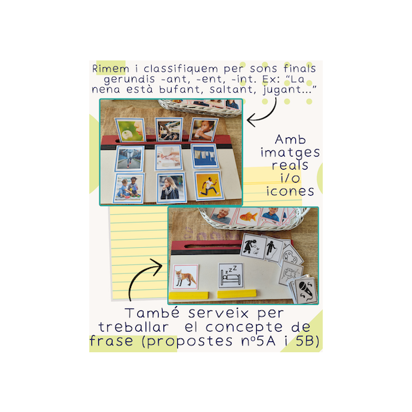 Consciència fonològica: rimes amb accions (gerundis) català