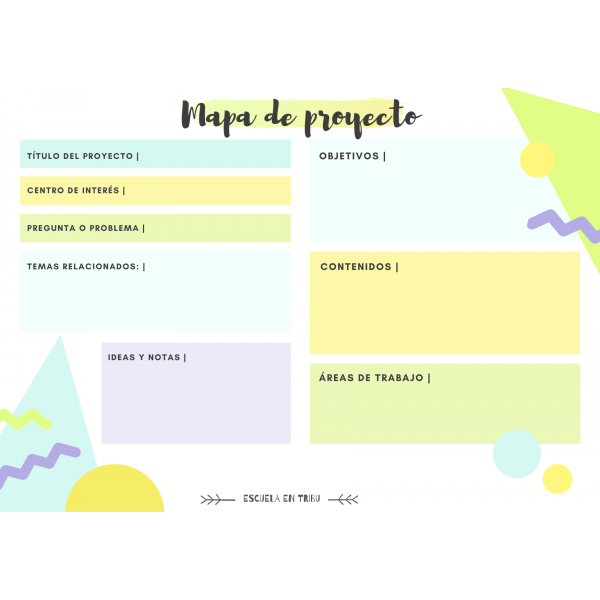 PACK PLANNER DE PROYECTOS EDUCATIVOS | ORGANIZADORES IMPRIMIBLES