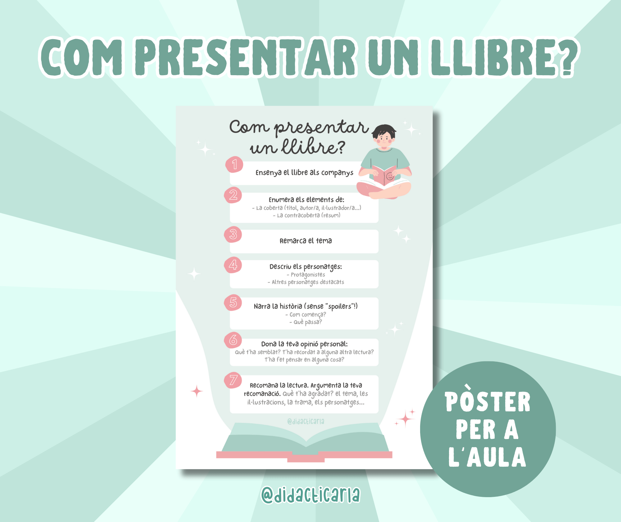 Pòster "Com presentar un llibre"